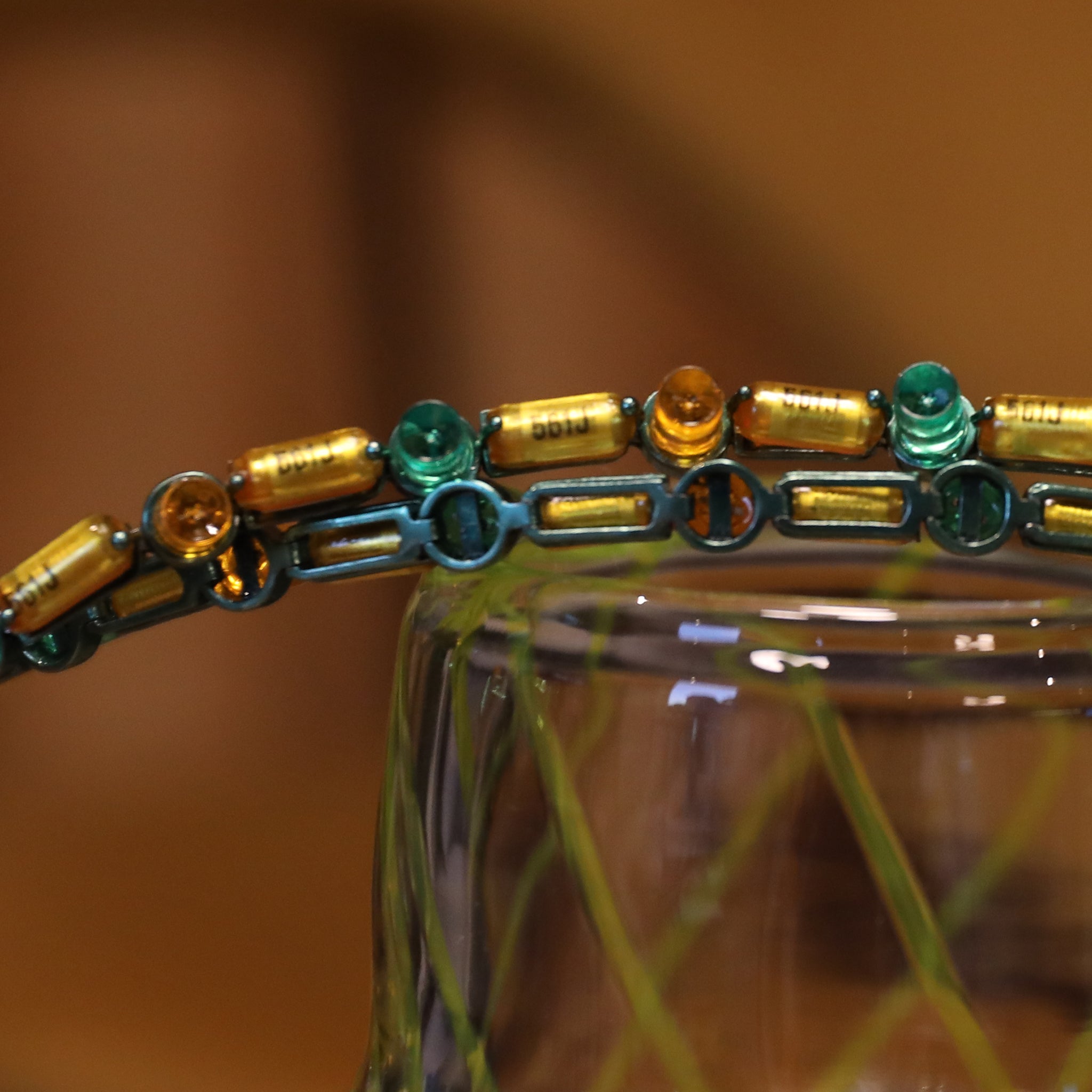 Futuristic Orchard Necklace with E-Waste Elements